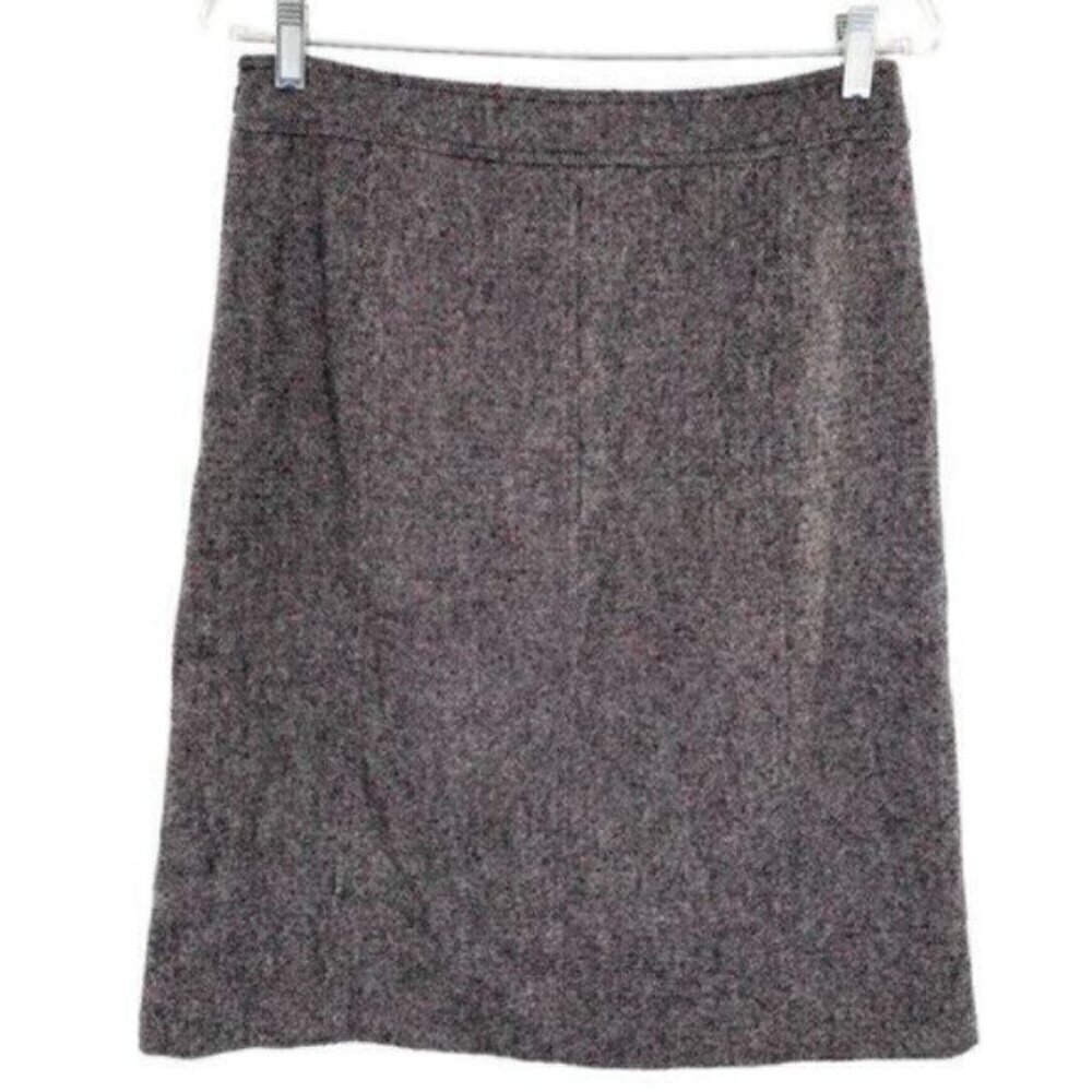 Talbots Shetland Wool Blend A Line Midi Skirt - Picture 7 of 12